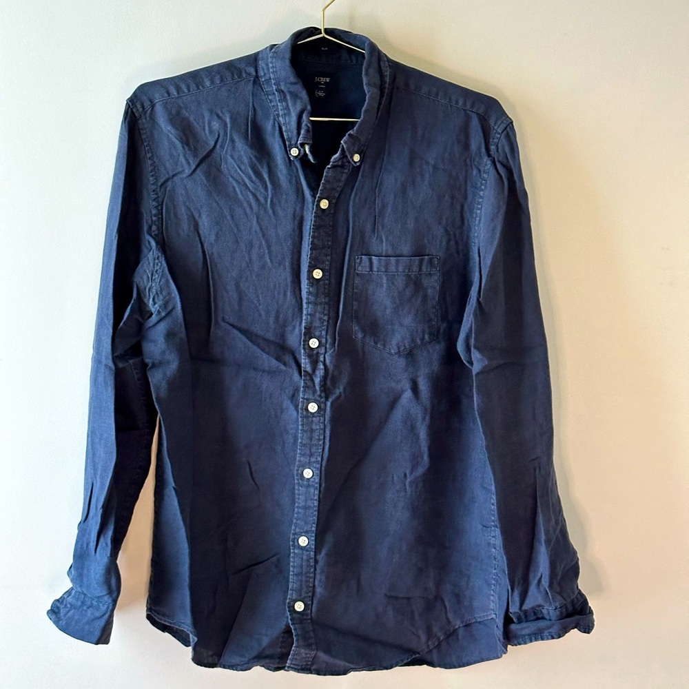 J Crew Baird Mcnutt LT Slim fit linen shirt